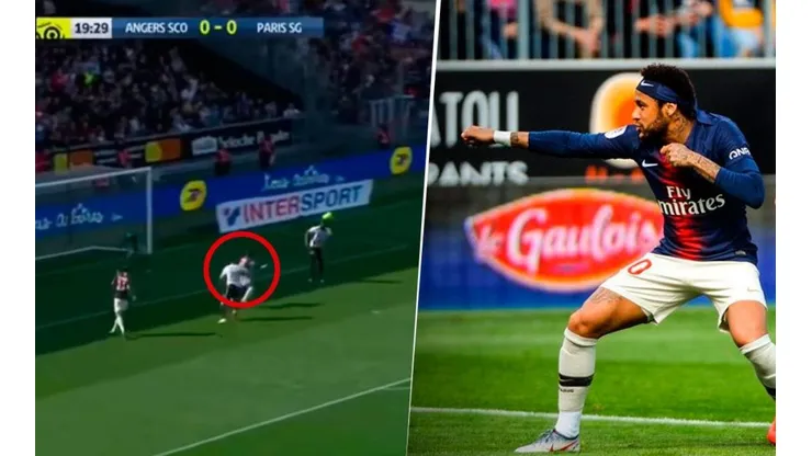 Neymar marcó y festejó como un ninj