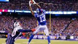 Odell Beckham Jr atrapa un touchdown ante los Patriots