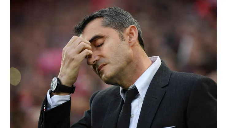 La cara de Valverde lo dice todo.