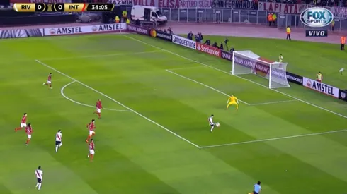 Enorme resolución del delantero de River.