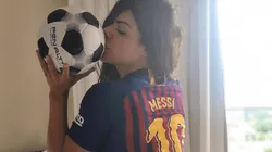 Suzy Cortez es fanática de Barcelona.
