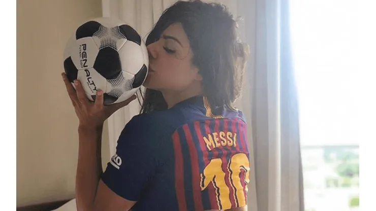 Suzy Cortez es fanática de Barcelona.