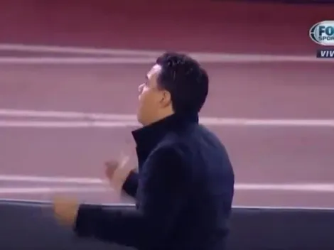 Video: el pedido de aliento de Gallardo para los hinchas de River cuando terminó el primer tiempo