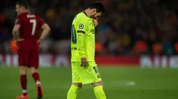 La imagen de un decaído Lionel Messi.