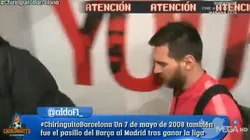 El momento en el que Messi se fue de Anfield.