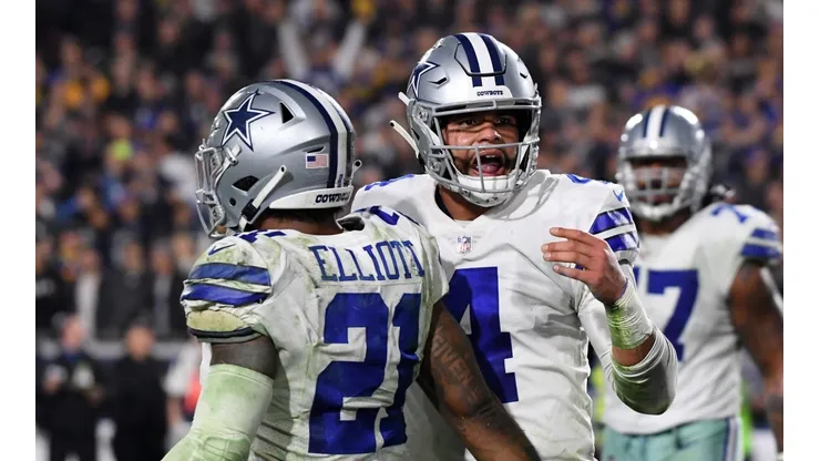 Ezekiel Elliott y Dak Prescott, estrellas de los Cowboys