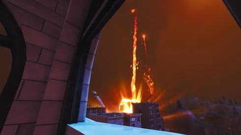 El volcán entró en erupción, destruyó Pisos Picados y Ciudad Comercio y rompió el glaciar de Pico Polar ¡Fortnite es un caos!