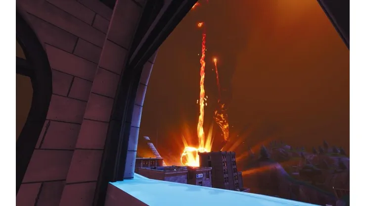 El volcán entró en erupción, destruyó Pisos Picados y Ciudad Comercio y rompió el glaciar de Pico Polar ¡Fortnite es un caos!