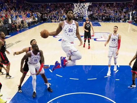 Joel Embiid explicó su polémica celebración en los playoffs frente a los Raptors