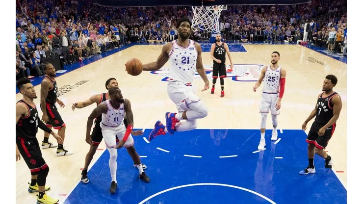 Joel Embiid explicó su polémica celebración en los playoffs frente a los Raptors