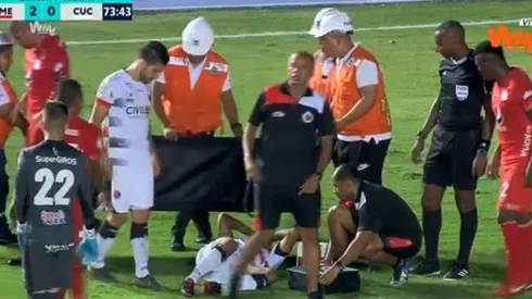 Así auxiliaron a Jefferson Solano en el juego entre América y Cúcuta.