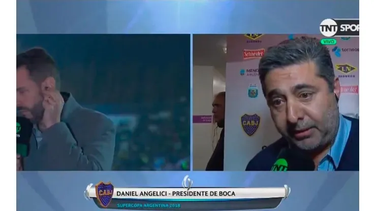 Angelici en diálogo con TNT Sports.