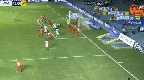 La línea le negó el primer gol a América contra Cúcuta.