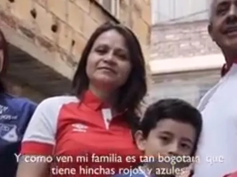 Los padres de Santa Fe y los hijos de Millonarios: ¡la familia ejemplo de Bogotá!