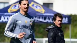 Ibrahimovic y Guillermo, juntos.