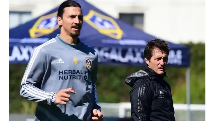 Ibrahimovic y Guillermo, juntos.