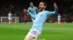 EL MVP. Bernardo Silva celebra el 1-0 del Manchester City (Foto: Getty).