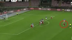 Silencio en el San Paolo: Lacazette clavó un tiro libre bomba en la Europa League