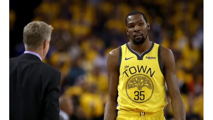 Steve Kerr habló sobre las malas actuaciones de Kevin Durant en estos playoffs