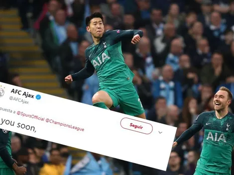 Ya lo palpitan: Ajax le respondió un tuit al Tottenham mientras festejaba la clasificación