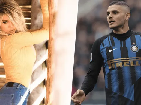 Wanda Nara le dejó un "esperándote" y un emoji de fuego a Mauro Icardi