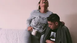 Aunque se está muriendo de frío, Mina Bonino fue con shorcito a ver al Real Madrid