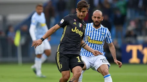 Paulo Dybala jugando para Juventus.