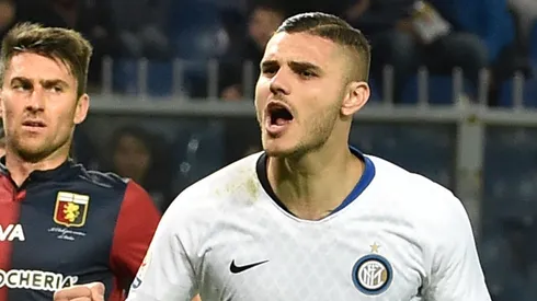 Mauro Icardi con la camiseta de Inter.