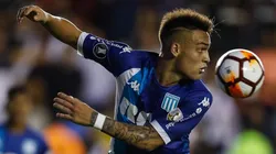 Lautaro Martínez con la camiseta de Racing.