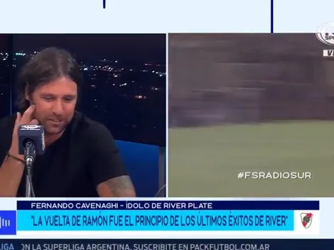 Cavenaghi recordó la final de River y Boca y contó que la vivió como un hincha más