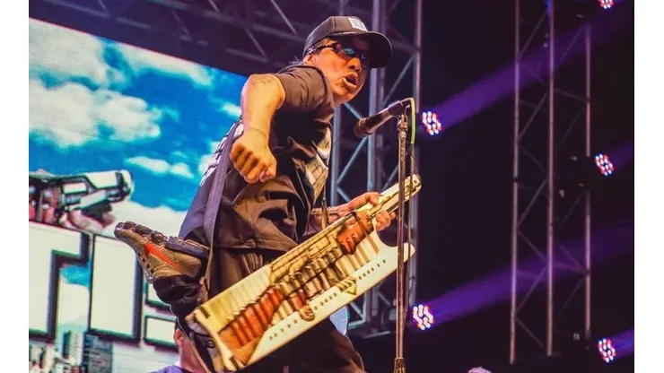 Foto de Pablo Lescano, cantante de Damas Gratis.