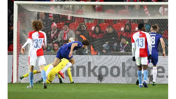 Sin Higuaín y con pocos minutos de Hazard, Chelsea se lo ganó sobre el final al Slavia