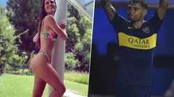 Foto de Mauro Zarate y su mujer.