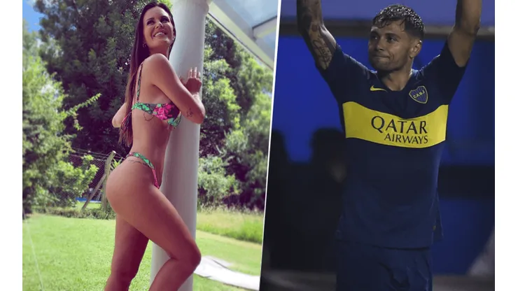 Foto de Mauro Zarate y su mujer.