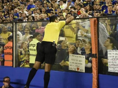 Diego Haro le dejó un recuerdo a un niño que estaba en la Bombonera y en las redes aplaudieron el gesto