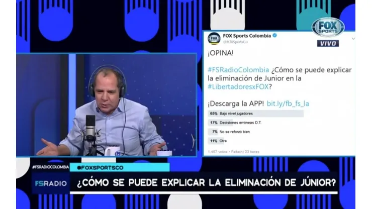 Luis Arturo le pegó con todo a Junior: "Da pena verlo en la Copa Libertadores"