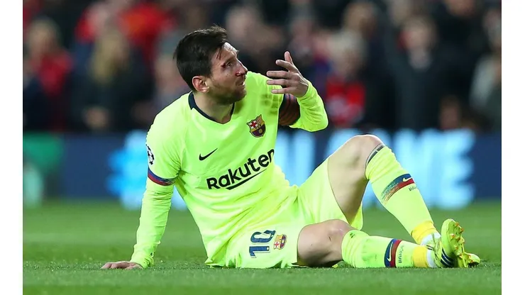 El corte en la nariz de Messi podría esconder una lesión