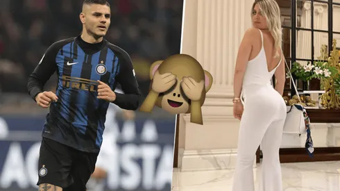 Foto de Mauro Icardi con Wanda Nara.