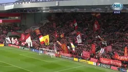 El estadio de Anfield, colmado.