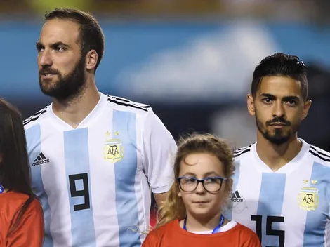 De River al mundo: la historia de Lanzini feliz tras reencontrarse con Higuaín