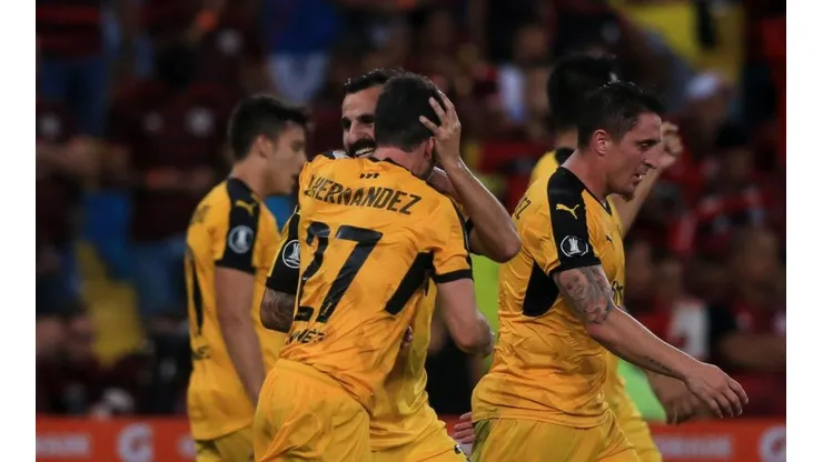 Peñarol vs Liga de Quito por la Copa Libertadores.