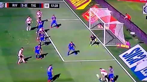 Borré bailó en el área y tiró un centro para que Rojas meta el 1 a 0 de River