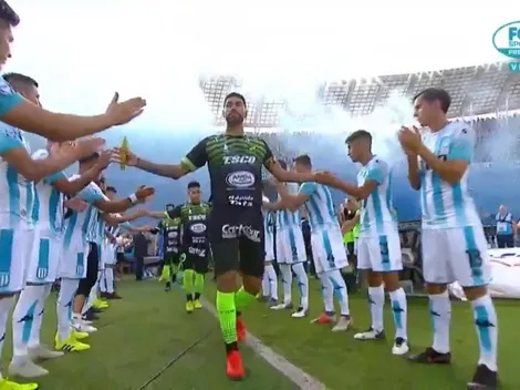 Un buen campeón: Racing le hizo el tradicional pasillo a Defensa y Justicia