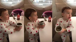Nos enamoró: Falcao subió el video mas tierno del mundo de su hija tomando mate