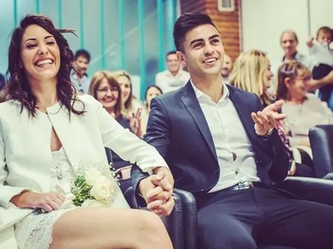 Un hincha de River hizo un meme de Izquierdoz "llegando tarde" al casamiento del Pity Martínez