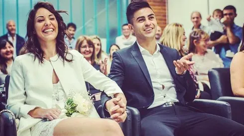 Un hincha de River hizo un meme de Izquierdoz "llegando tarde" al casamiento del Pity Martínez