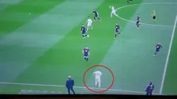 Foto captura del momento de Lucas Vázquez.