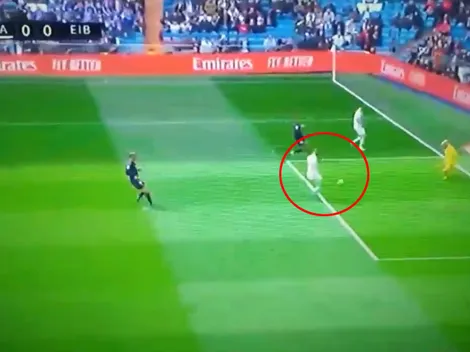 Bale lo miró, Benzema metió un taco bárbaro, pero el árbitro destruyó un golazo