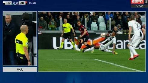 Foto captura de la jugada en cuestión.