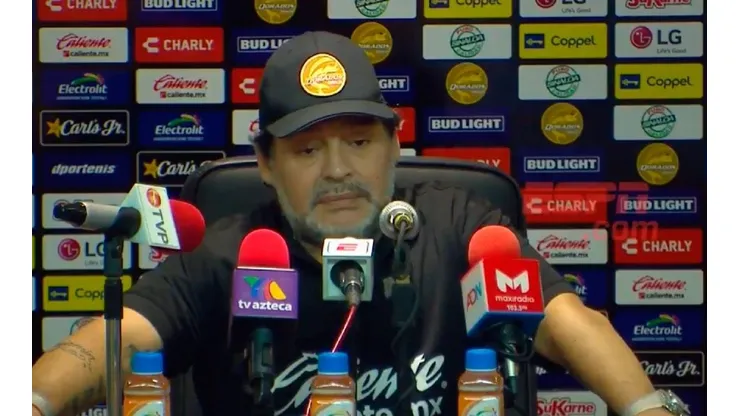 Maradona: "Le estoy haciendo un mal a Dorados y por eso me voy, no hay marcha atrás"